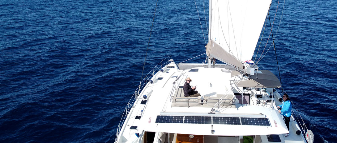 segling under hösten i Kroatien