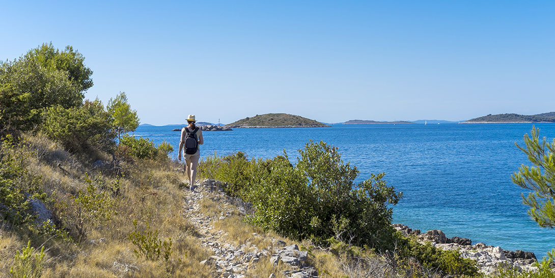 vandra på öarnas leder utan hetta