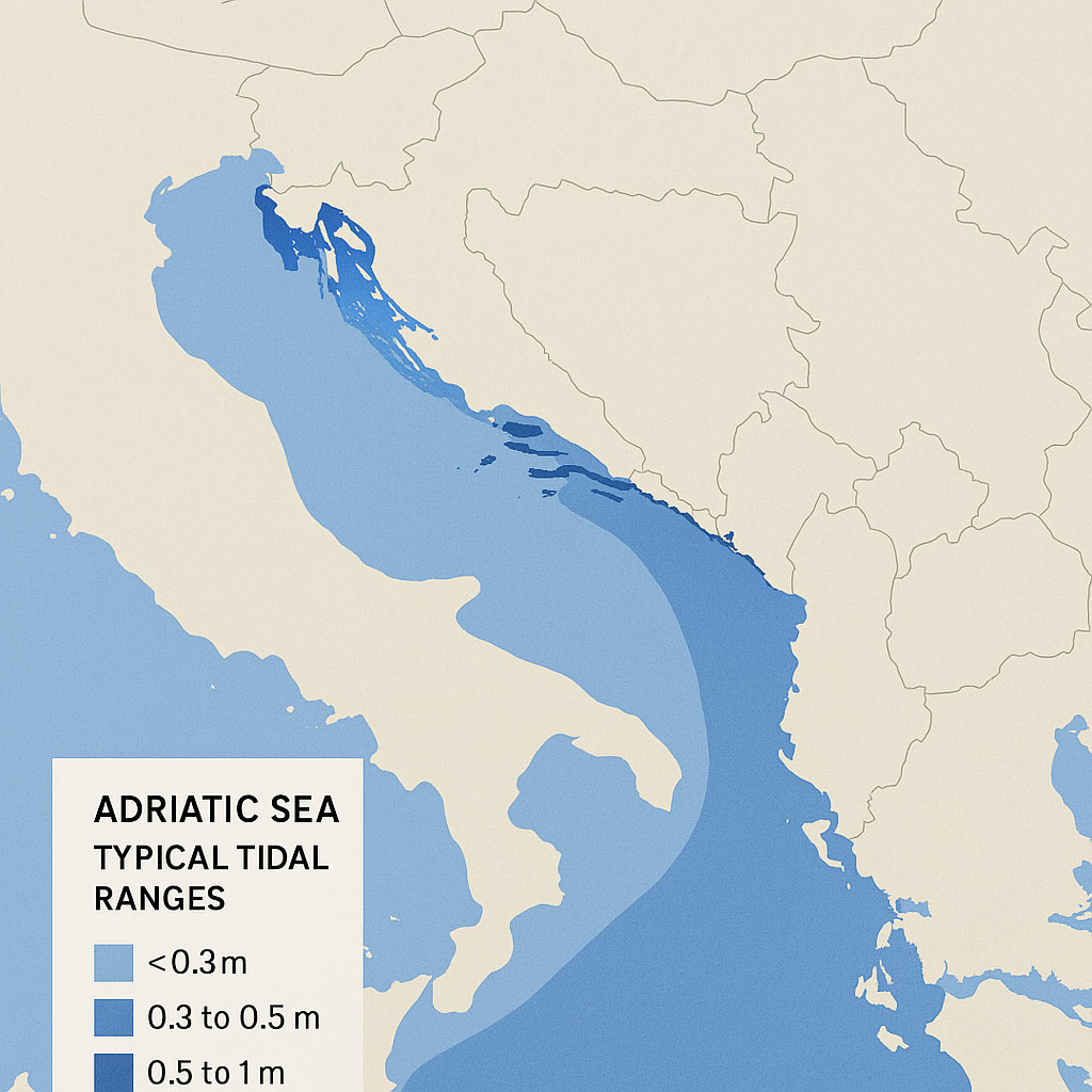 la mer adriatique a-t-elle des marées ?