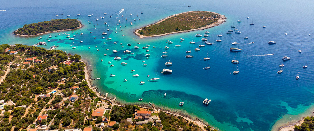 Best anchorage in Croatia krknjasi blue lagoon