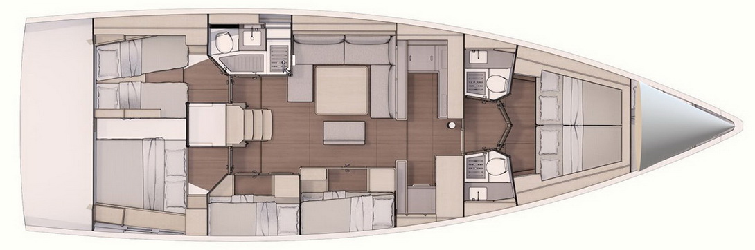 layout dufoure 530 6-cabin