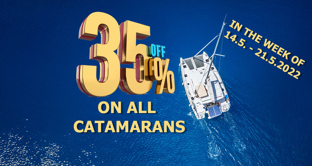 Catamaran Charter Croatia 35% discount