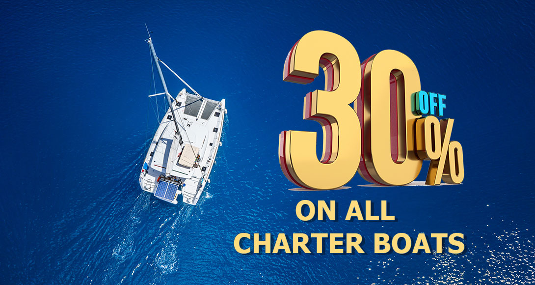  latest charter discounts and save up to 30% on the regular charter prices!