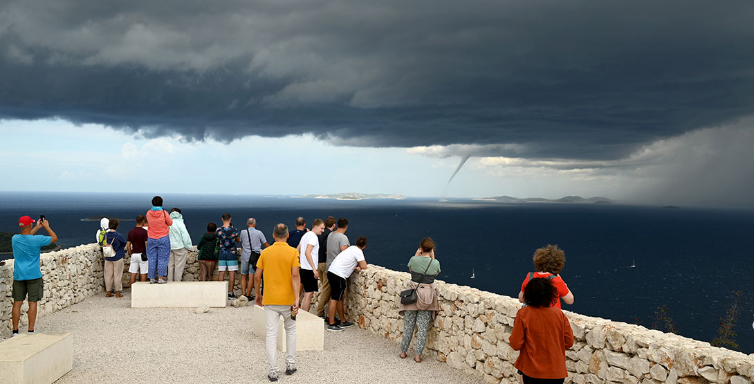 Nevera-Sturm in Kroatien